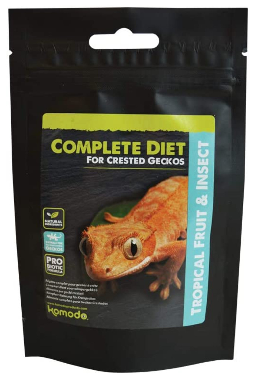 Komodo Complete Diet For Crested Geckos - Tropical Fruit & Insect 60g 83303