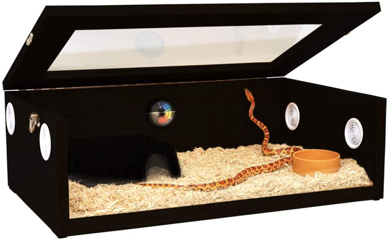 Habistat Hatchling Snake Starter Kit Black open 1