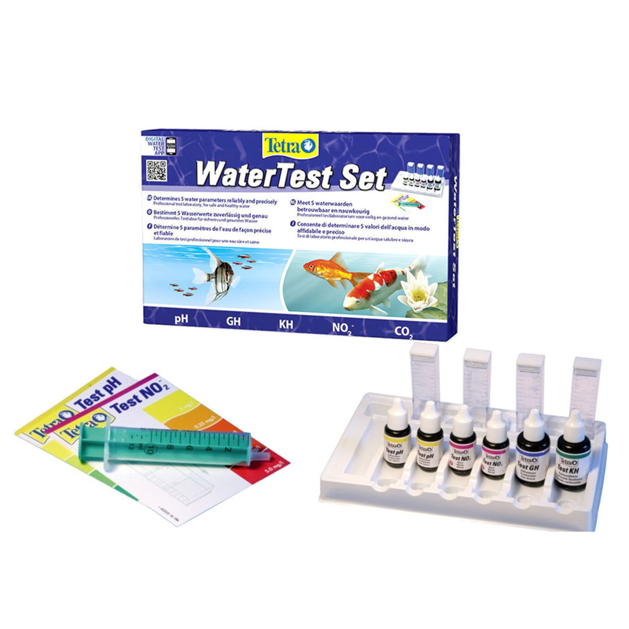 Tetra Water Test Aquarium (Laborett) - Tropical Blue Box contents