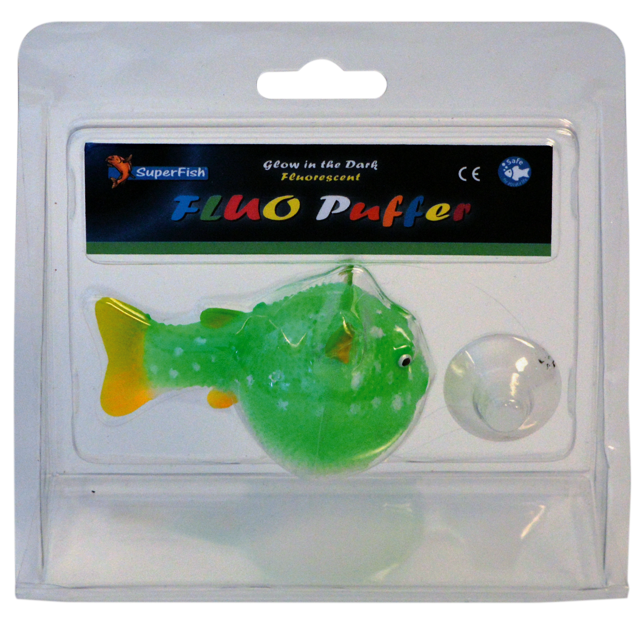 SuperFish Flouorescent Puffer Fish Green A4042350