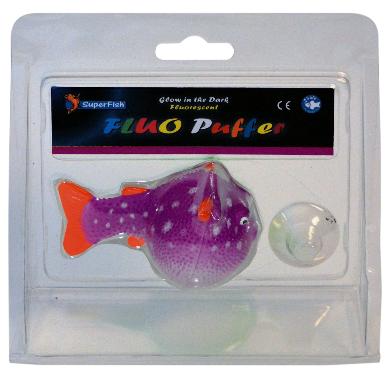 SuperFish Flouorescent Puffer Fish Purple A4042360