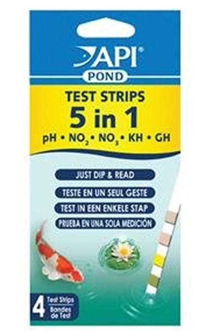 API Pond Water Test Strips 5 in 1 (4 Pack) - Image 1