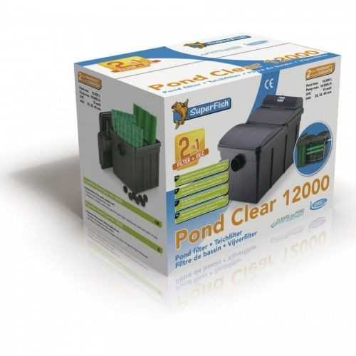 Superfish Pond Clear 12000 2 In Kit 1 Gravity Filter & 13w UV