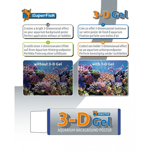 Superfish Aquarium Background Poster Gel