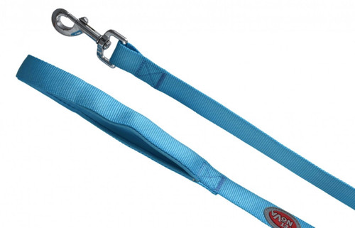 Pet Nova Reflective Nylon Lead Small 4kg - Blue 1.2m x 15mm