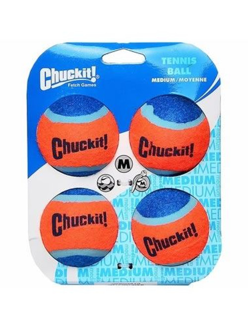 Chuckit Dog Medium Strong Tennis Balls 4 Pack Image