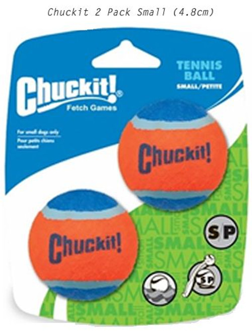 Chuckit Dog/Puppy Fetch & Play Tennis Balls Small 2 Pack Image