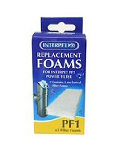 4 Pack Interpet PF2 Foam Sponge Filter Replacements – Keep Your Fish Tank Water Clean & Clear!