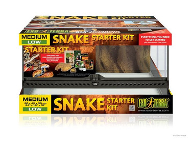 Exo Terra Snake Starter Kit Glass Vivarium Set-Up