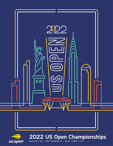 The Official POSTER of the 2022 US Open Tennis Championships The Official POSTER of the 2022 US Open Tennis Championships