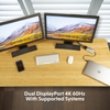 Thunderbolt 3 to Dual DisplayPort 1.2 Adapter | 4K 60Hz/Single 5K 60Hz