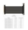 LINKUP - AVA5 PCIE 5.0 Riser Cable | RTX5090 RX9070 GPU Ready | x16 128GB/s Speed | Compatible with PCIe 4.0 & WRX80/WRX90E | Right Angle Ver.2, Black 5cm (Total Length 9cm)