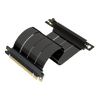 LINKUP - PCIE 5.0 Riser Cable | RTX5090 RX9070 GPU Ready | x16 128GB/s Speed | Compatible with PCIe 4.0 & WRX80/WRX90E | Right Angle Ver.2, Black 20cm