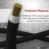 LINKUP - AVA PCIE 5.0 Molded & Soldered 16Pin (12+4) to 3x8Pin | 16AWG Sleeved | Compatible With RTX40 & RTX30 FE GPUs | Designed for Corsair/ThermalTake PSUs Only | 70cm