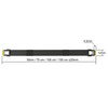 Slim SAS SFF-8654 4i Straight to SFF-8654 4i Straight 24Gbps High Speed SAS 4.0/PCIE 4.0 Cable for 85ohm PCIe Application (NVMe SSD Slimline) 32AWG Flat Wire - 50cm