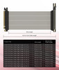 LINKUP - AVA5 PCIE 5.0 Riser Cable [40cm (Total Length 44cm)] RTX5090 RX9070 GPU Ready | x16 128GB/s Speed | Compatible with PCIe 4.0 & WRX80/WRX90E | Right Angle Ver.4, White