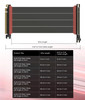 LINKUP - AVA5 PCIE 5.0 Riser Cable [70cm (Total Length 74cm)] RTX5090 RX9070 GPU Ready | x16 128GB/s Speed | Compatible with PCIe 4.0 & WRX80/WRX90E | Left Angle Ver.4, Black