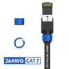 Cat 7 26AWG Cable Identifier Coloured Rings - Blue (50 Pack)