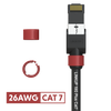 Cat 7 26AWG Cable Identifier Coloured Rings - Red (50 Pack)