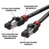 Cat7 Ethernet Patch Cable/s -  2 FT (1 Pack) 10G Double Shielded S/FTP
