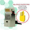 Cat6A RJ45 Modular Connectors for Large Diameter Wires - 22AWG [100-Pack]