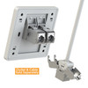 Cat6A RJ45 Keystone Connectors (6 Pack) For Cat6A Cables up to 22AWG S/FTP