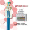 Cat6 EZ Pass Through Snagless RJ45 UTP Connectors | 50 Pack