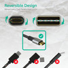 Reversible Micro USB Cable Braided w/PVC Jacket - 3FT / 6FT 2-pack