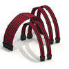 PSU Cable Extension Kit | 1x24p, 2x4+4p CPU, 2x6+2 GPU | 30CM - RedBlack