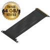 25cm - PCIE 3.0 16x Shielded High Speed Riser Cable Premium | 90 Degree Socket *** Discontinued***