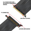 20cm - PCIE 3.0 16x Shielded High Speed Riser Cable Premium | Straight Socket *** Discontinued***