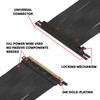 50cm - PCIE 3.0 16x Shielded High Speed Riser Cable Premium | 90 Degree Socket *** Discontinued***