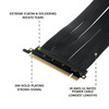 20 cm - PCIE 3.0 16x Shielded High Speed Riser Cable Premium | 90 Degree Socket *** Discontinued***