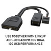 USB 3.0 IDC 20 Pin Header to Dual USB 3.0 Type-A Female Panel Mount - 20cm *** Discontinued***