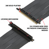 400 cm - PCIE 3.0 16x Extreme Shielded High Speed Riser Cable | 90 Degree Socket *** Discontinued***