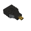 Micro HDMI to HDMI Female Adapter Connector Plug | 24K 50?¬ Gold-Plated Heavy-Duty