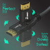 HDMI 2.1 8K Cable 360 Degrees, Swivel Angle Connector - 10ft *** Discontinued***