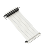 20cm - Ultra PCIe 4.0 X16 Riser Cable Extreme - Dual Reverse Angle - White