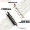 20cm - Ultra PCIe 4.0 X16 Riser Cable Extreme - Dual Reverse Angle - White