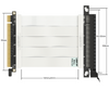 10cm - Ultra PCIe 4.0 X16 Riser Cable Extreme - Straight Socket - White *** Discontinued***