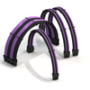 PSU Cable Extension Kit Super Soft | 1 x 24P, 1 x 8P CPU, 2 x 8P GPU | 50CM - PurpleBlack