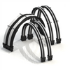 PSU Cable Extension Kit Super Soft | 1 x 24P, 2 x 8P CPU, 2 x 8P GPU | 50CM - WhiteBlack