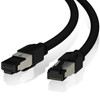 Cat8 Ethernet Patch Cable 26AWG Double Shielded | 40Gbps |10.6 M (35 FT) - Black