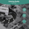 LINKUP - USB 4.0 240W Fast Charging 40Gbps Data Type-C Cable | Thunderbolt 3/4 Compatible, 8K@60Hz Video, Durable Sleeved Jacket | for All USB-C Devices, Hub, eGPU, Gaming PC | Black/Yellow, 4ft / 1.2m