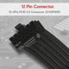 LINKUP - AVA PCIE 5.0 4 x 8Pin to 12VHPWR (16Pin / 12+4) 16AWG Sleeved High Current Power Cable Extension for RTX4000 - PCIE 4.0 PSU - 40cm (Black) - Compatible with all RTX4000 and RTX3000 FE GPUs