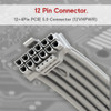 LINKUP - AVA 600W PCIE 5.0 12VHPWR (16Pin/12+4) 16AWG Sleeved High Current Power PSU Cable - 70cm - (White) Compatible with all RTX 4000 and RTX 3000 FE GPUs