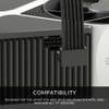 LINKUP - AVA Left Angle 600W PCIE 5.0 12VHPWR (16Pin/12+4) 16AWG Sleeved High Current Power PSU Cable - 70cm - (Black) Compatible with All RTX 4000 and RTX 3000 FE GPUs
