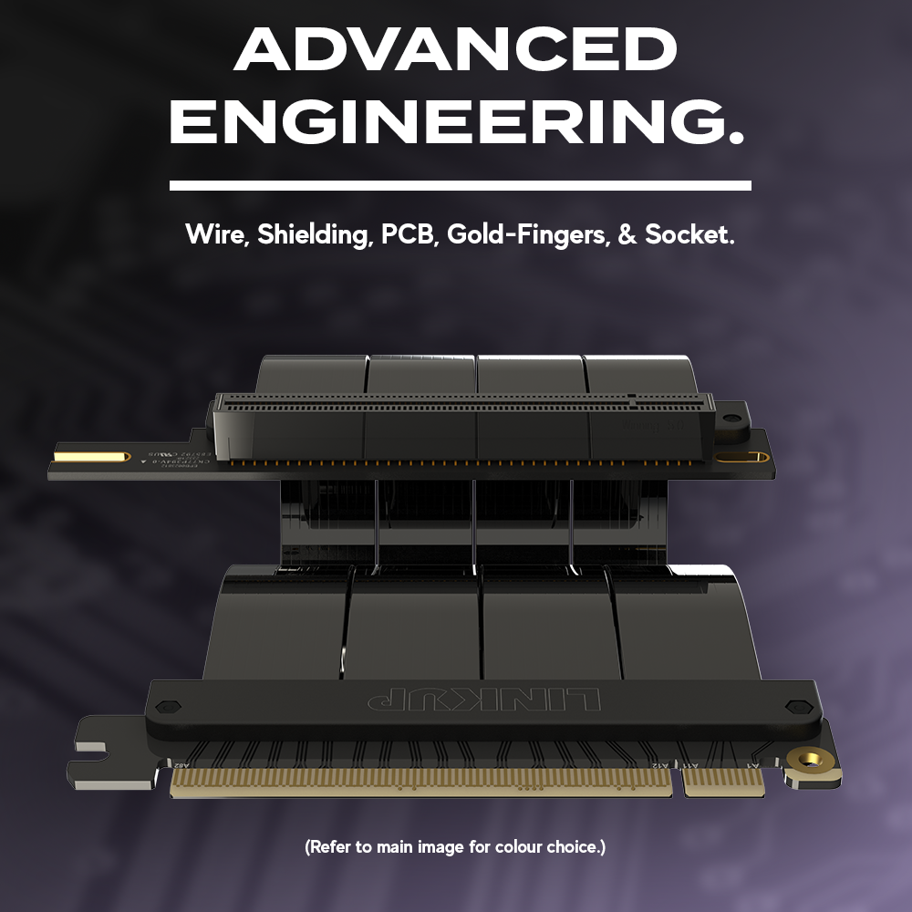LINKUP - AVA5 PCIE 5.0 Riserkabel | RTX5090 RX9070 GPU Klaar | x16 LINKUP - AVA5 PCIE 5.0 Riserkabel | RTX5090 RX9070 GPU Klaar | x16