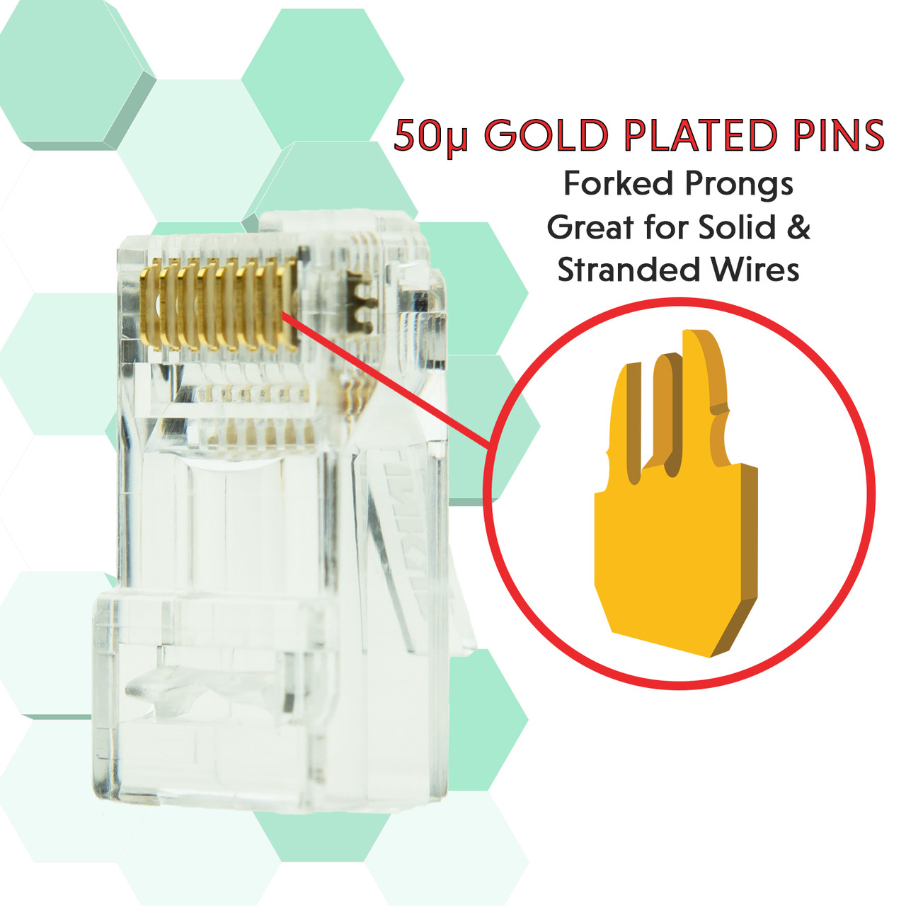 Linkup Cat6 Rj45 Easy Pass Thru Connector Ethernet Lan Internet Jack Adapter Utp Gigabit Network Round Cable Plug Low Next Rl 1g Performance