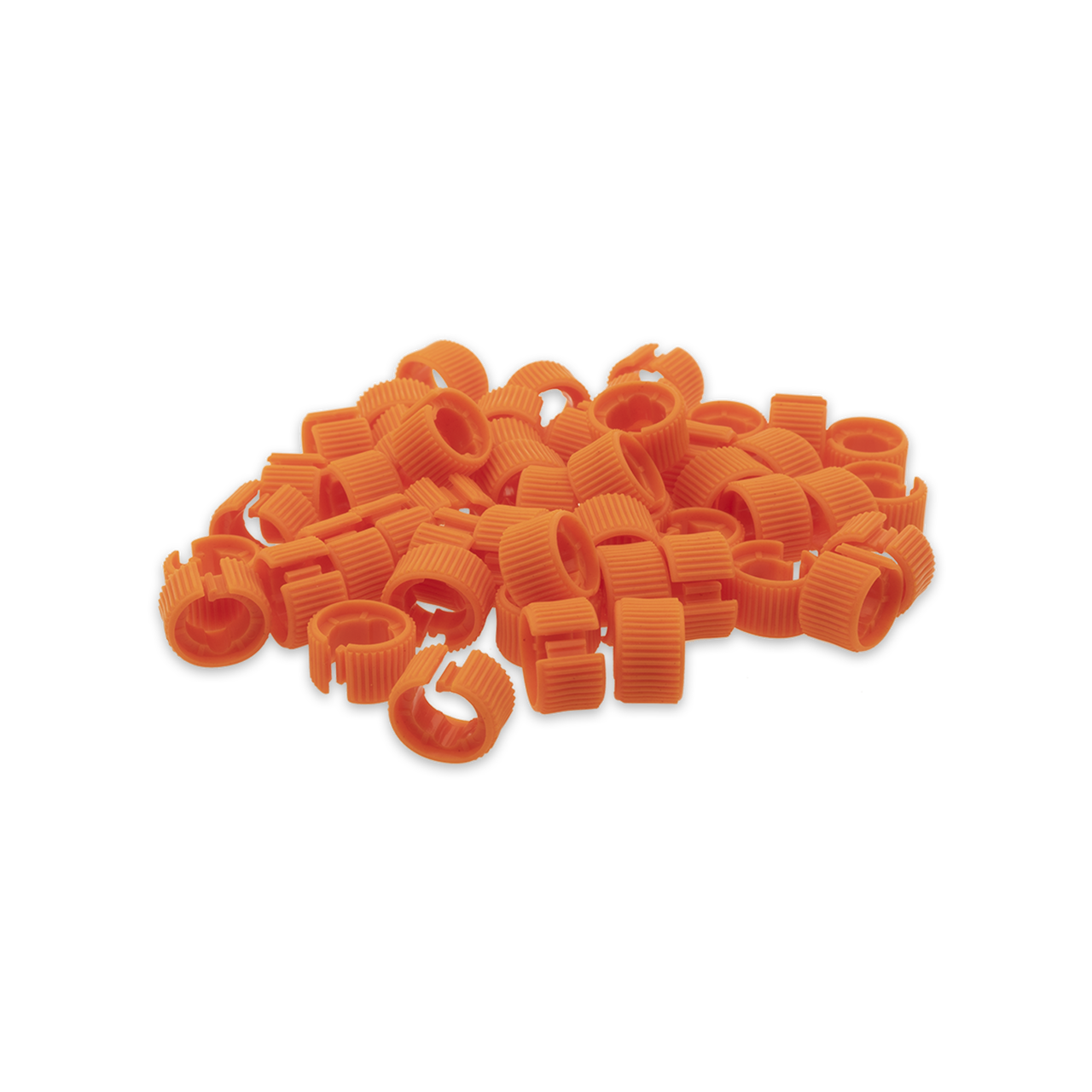 Cable Color Rings Cat 7 30AWG Cable Identifier Coloured Rings - Orange (50 Pack)